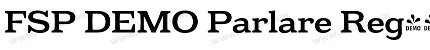 FSP DEMO Parlare Reg字体转换